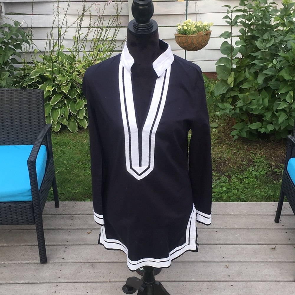 Navy blue and white cotton  super cute